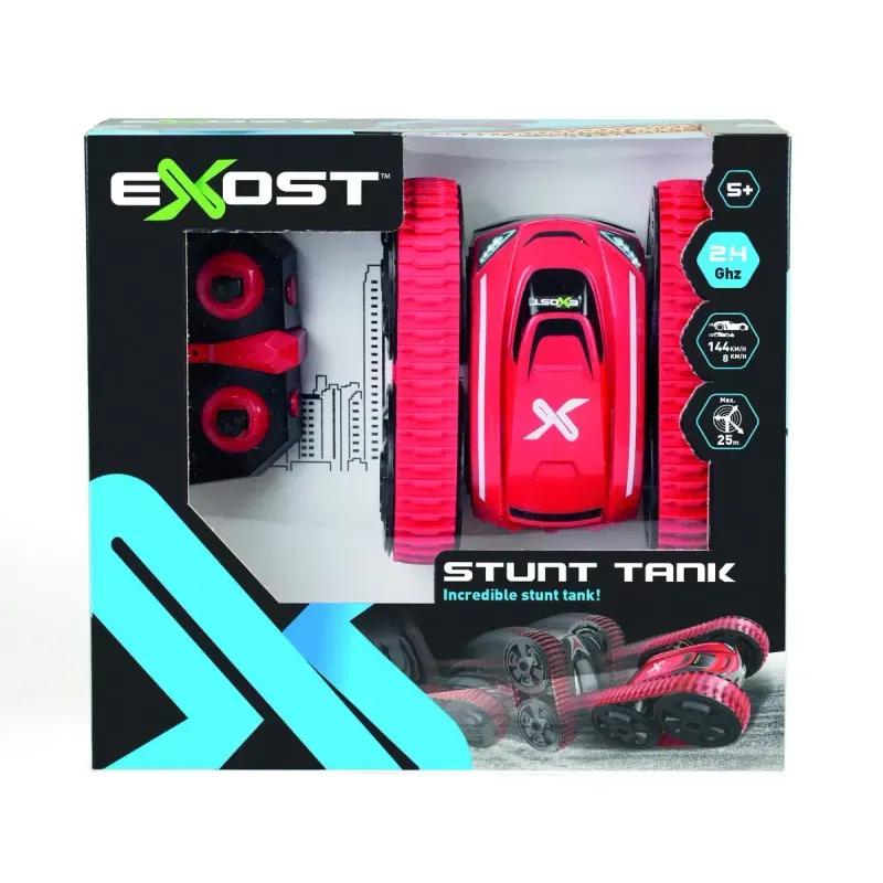Jucarii, Copii si Bebe - Jucarii si jocuri - Vehicule si jucarii cu telecomanda - Masinute - Masina cu radicomanda exost rc stunt tank - Infinity.ro
