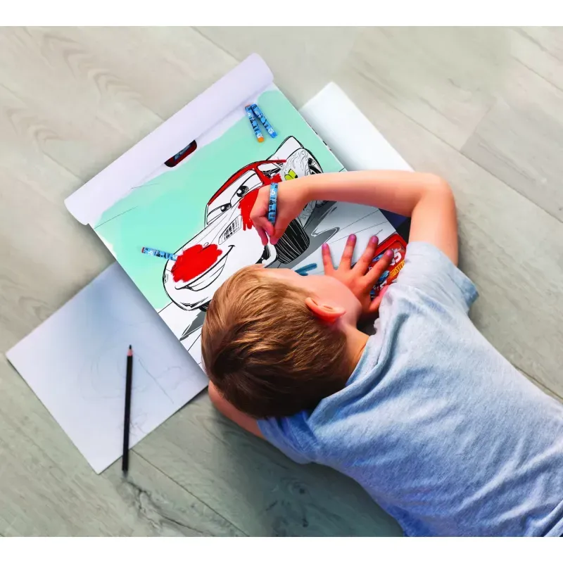 Jucarii, Copii si Bebe - Jucarii si jocuri - Jucarii & jocuri educative - Seturi pictura si desen - Cars set pentru desen giga block 4 in 1 - Infinity.ro