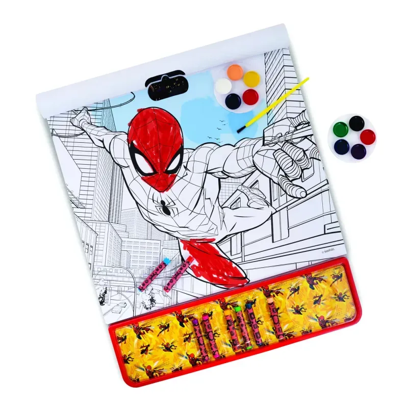 Jucarii, Copii si Bebe - Jucarii si jocuri - Jucarii & jocuri educative - Jocuri si jucarii educative - Spiderman set pentru desen giga block 4 in 1 - Infinity.ro