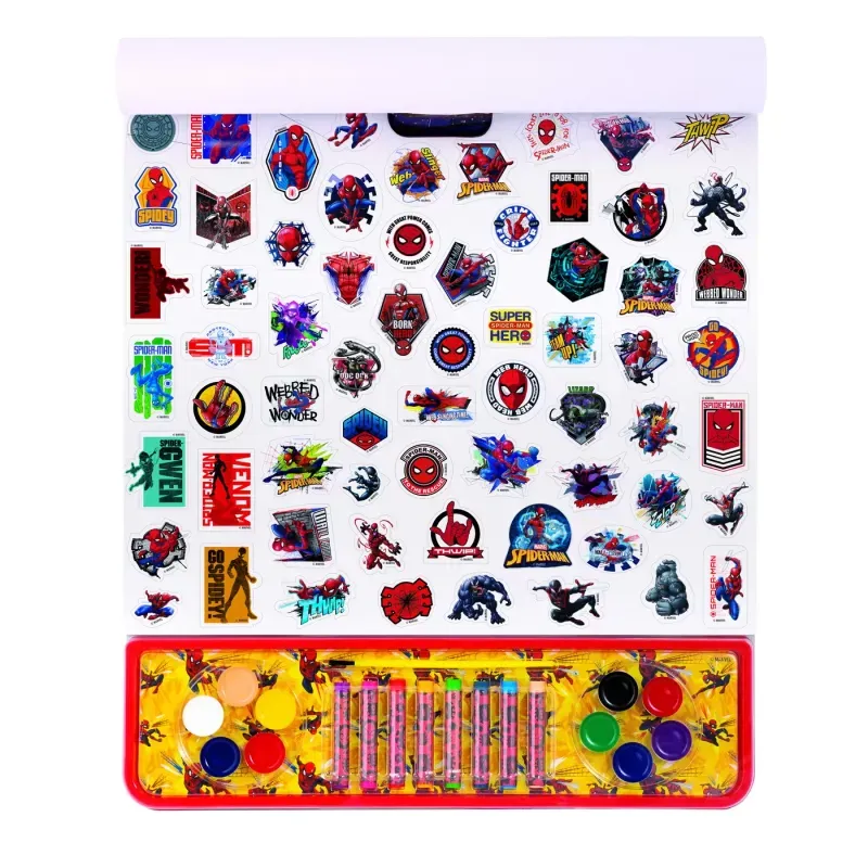 Jucarii, Copii si Bebe - Jucarii si jocuri - Jucarii & jocuri educative - Jocuri si jucarii educative - Spiderman set pentru desen giga block 4 in 1 - Infinity.ro