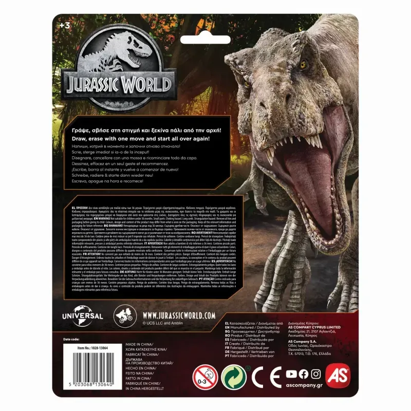 Jucarii, Copii si Bebe - Jucarii si jocuri - Jucarii & jocuri educative - Jocuri si jucarii educative - Tabla de scris jurassic world magic scribbler travel - Infinity.ro