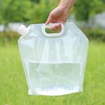 Sport si Outdoor - Camping - Accesorii camping si drumetii - Canistra 10l reutilizabila, pliabila, etansa, transparenta, pentru apa potabila necesara in calatorii - Infinity.ro