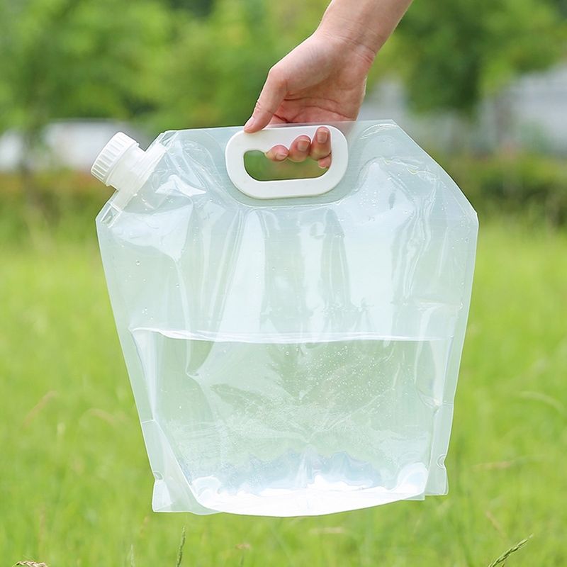 Sport si Outdoor - Camping - Accesorii camping si drumetii - Canistra 10l reutilizabila, pliabila, etansa, transparenta, pentru apa potabila necesara in calatorii - Infinity.ro