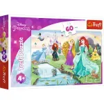 Jucarii, Copii si Bebe - Jucarii si jocuri - Jocuri si puzzle - Puzzle - Puzzle trefl 60 disney princess - intalneste printesa - Infinity.ro