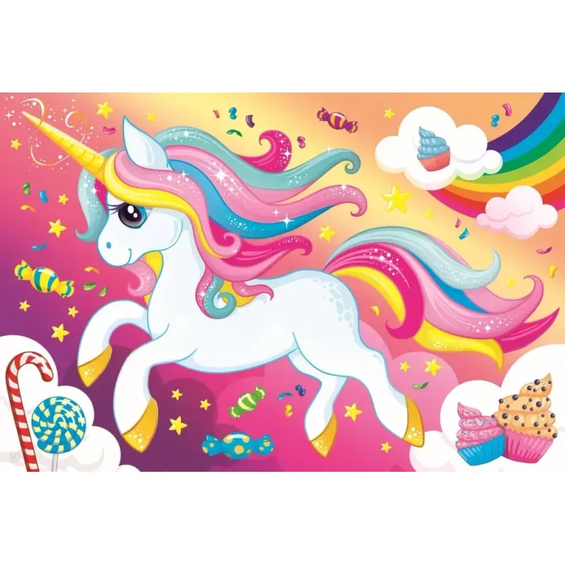 Jucarii, Copii si Bebe - Jucarii si jocuri - Jocuri si puzzle - Puzzle - Puzzle trefl 100 frumosul unicorn - Infinity.ro