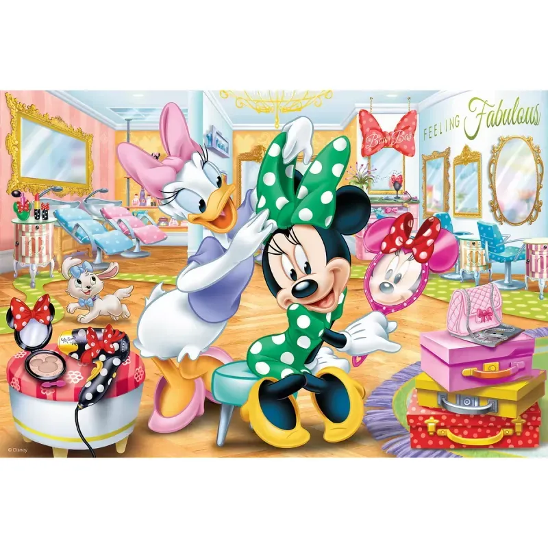 Jucarii, Copii si Bebe - Jucarii si jocuri - Jocuri si puzzle - Puzzle - Puzzle trefl 100 minnie la salonul de infrumusetare - Infinity.ro