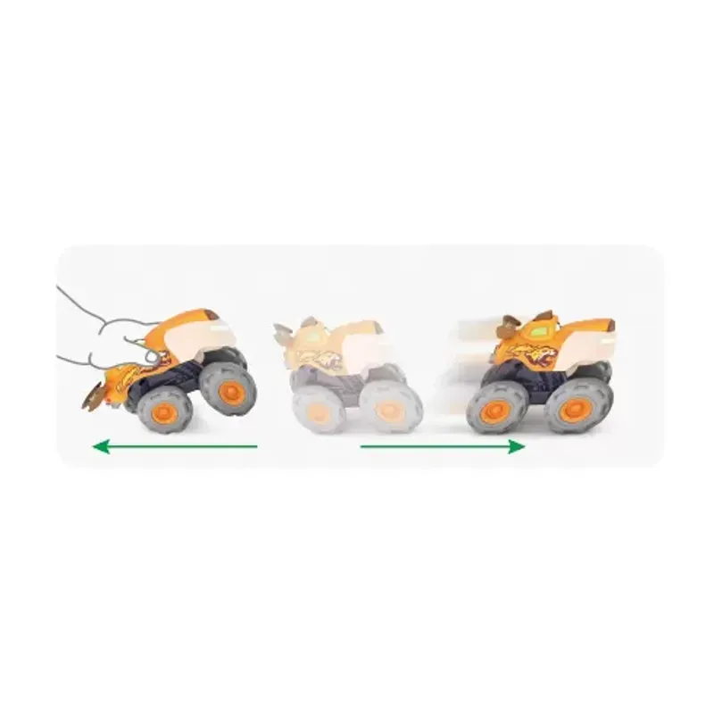 Jucarii, Copii si Bebe - Jucarii si jocuri - Jucarii bebelusi - Jucarii interactive bebelusi - Masinuta bebe monster truck leopardul infuriat - Infinity.ro