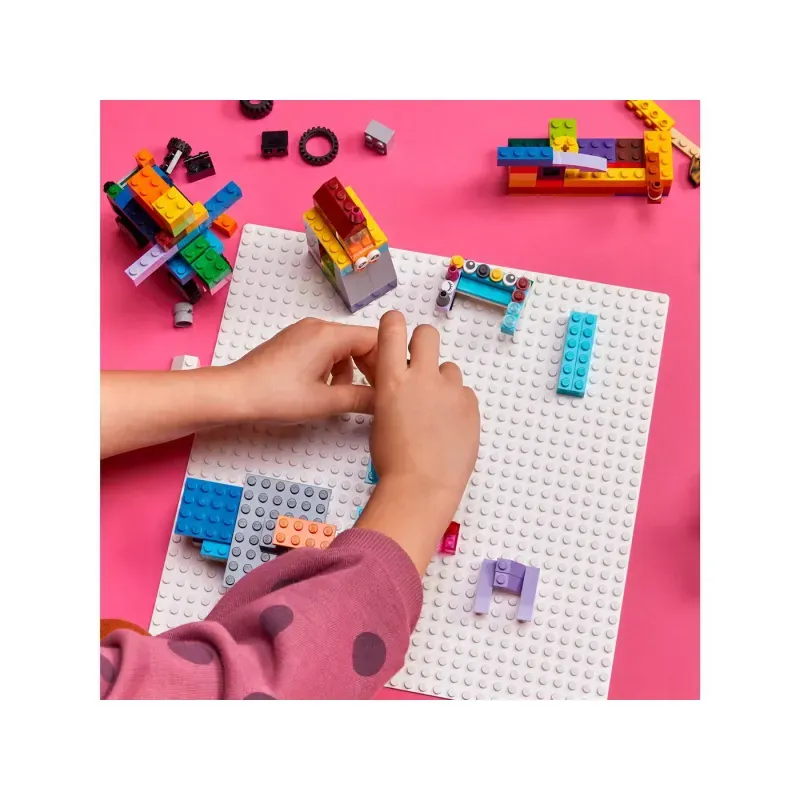 Jucarii, Copii si Bebe - Jucarii si jocuri - Seturi de constructie si cuburi - Cuburi si caramizi - Lego classic placa de baza alba 11026 - Infinity.ro