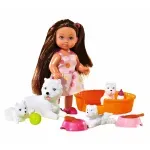 Jucarii, Copii si Bebe - Jucarii si jocuri - Papusi si accesorii - Papusi - Set evi cu patru catelusi - Infinity.ro