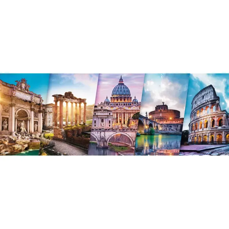 Jucarii, Copii si Bebe - Jucarii si jocuri - Jocuri si puzzle - Puzzle - Puzzle trefl 500 panorama calatorind in italia - Infinity.ro