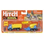 Jucarii, Copii si Bebe - Jucarii si jocuri - Vehicule si jucarii cu telecomanda - Masinute - Matchbox hitch&haul set 2 vehicule mbx construction zone tilt n tip mbx cement trailer scara 1:64 - Infinity.ro