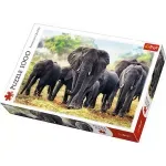 Jucarii, Copii si Bebe - Jucarii si jocuri - Jocuri si puzzle - Puzzle - Puzzle trefl 1000 elefanti africani - Infinity.ro