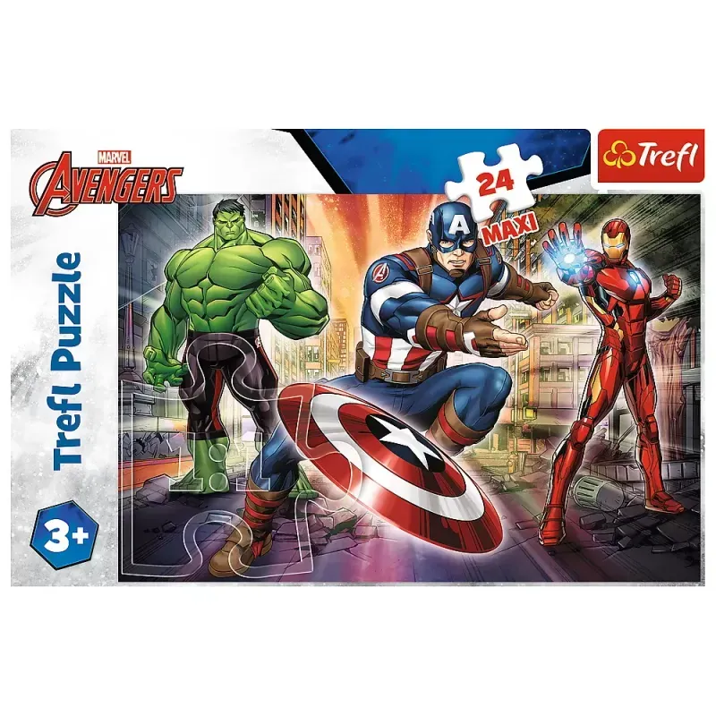 Jucarii, Copii si Bebe - Jucarii si jocuri - Jocuri si puzzle - Puzzle - Puzzle trefl 24 maxi eroi avengers - Infinity.ro