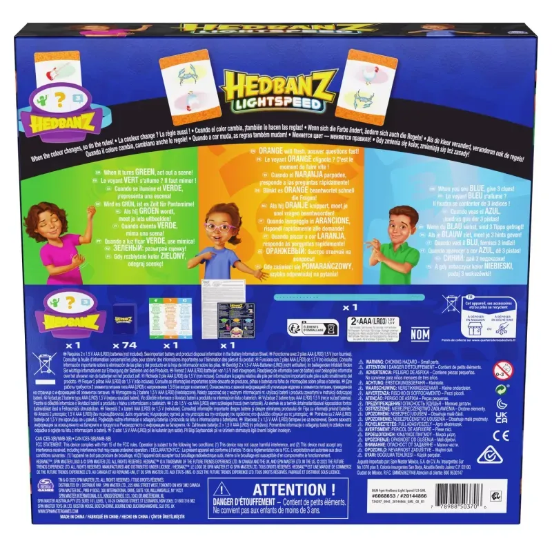 Jucarii, Copii si Bebe - Jucarii si jocuri - Jocuri si puzzle - Jocuri de societate - Joc hedbanz lightspeed - Infinity.ro