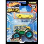 Jucarii, Copii si Bebe - Jucarii si jocuri - Vehicule si jucarii cu telecomanda - Masinute - Hot wheels monster truck si masinuta metalica hound hauller - Infinity.ro