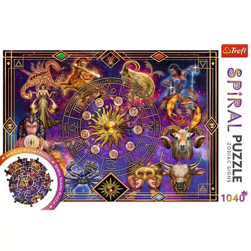 Jucarii, Copii si Bebe - Jucarii si jocuri - Jocuri si puzzle - Puzzle - Puzzle trefl spiral 1040 piese semne zodiacale - Infinity.ro