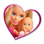 Jucarii, Copii si Bebe - Jucarii si jocuri - Papusi si accesorii - Papusi - Papusa steffi in rochita roz si cu carucior bebe - Infinity.ro