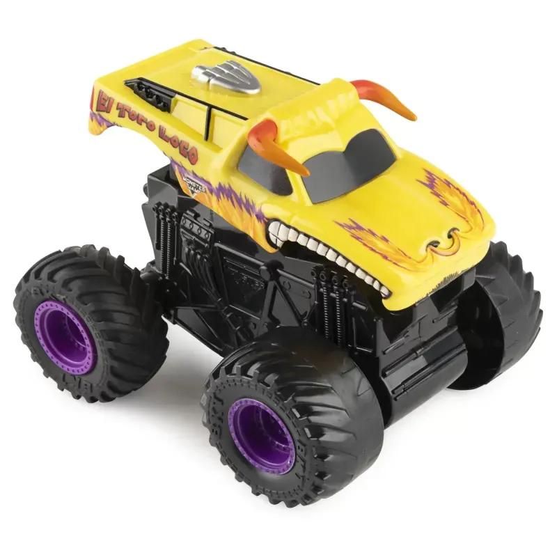 Jucarii, Copii si Bebe - Jucarii si jocuri - Vehicule si jucarii cu telecomanda - Masinute - Monster jam el toro loco seria click flip scara 1 la 43 - Infinity.ro