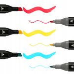 Carti si Birotica - Birotica - Instrumente de scris - Markere si carioci - Set 120 markere profesionale pentru pasionatii de desen, cu cap dublu gros - subtire, cu geanta de depozitare - Infinity.ro