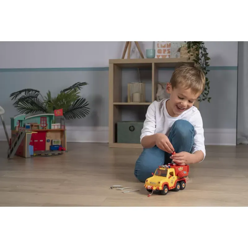 Jucarii, Copii si Bebe - Jucarii si jocuri - Vehicule si jucarii cu telecomanda - Masinute - Pompierul sam masina de pompieri venus si figurina elvis - Infinity.ro