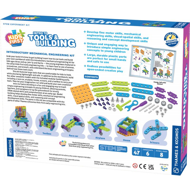 Jucarii, Copii si Bebe - Jucarii si jocuri - Seturi de constructie si cuburi - Seturi de constructie - Kit STEM Primii pasi Unelte si constructii - Infinity.ro