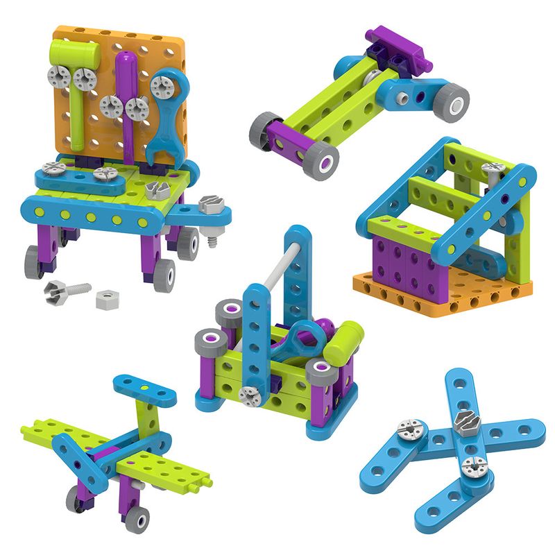 Jucarii, Copii si Bebe - Jucarii si jocuri - Seturi de constructie si cuburi - Seturi de constructie - Kit STEM Primii pasi Unelte si constructii - Infinity.ro