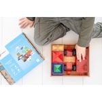 Jucarii, Copii si Bebe - Jucarii si jocuri - Seturi de constructie si cuburi - Seturi de constructie - Magnetic Tiles Set constructie magnetic, 24 piese masinute - Infinity.ro