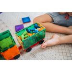 Jucarii, Copii si Bebe - Jucarii si jocuri - Seturi de constructie si cuburi - Seturi de constructie - Magnetic Tiles Set constructie magnetic, 24 piese masinute - Infinity.ro