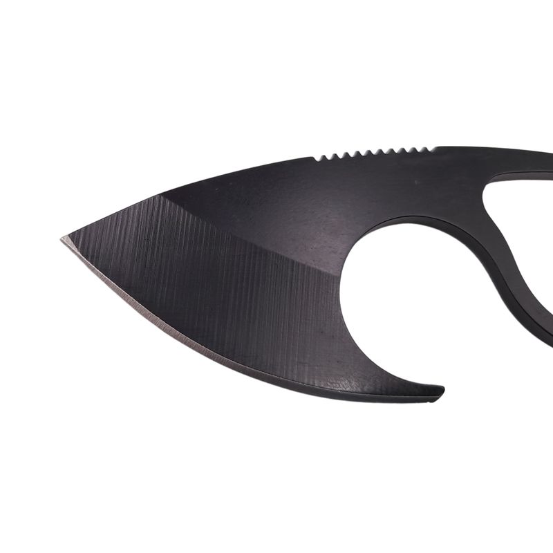 Sport si Outdoor - Camping - Cutite, bricege si accesorii - Cutite si bricege - Cutit tactic de vanatoare IdeallStore®, Broken Spirit, 8 cm, negru, teaca cu lant inclusa - Infinity.ro