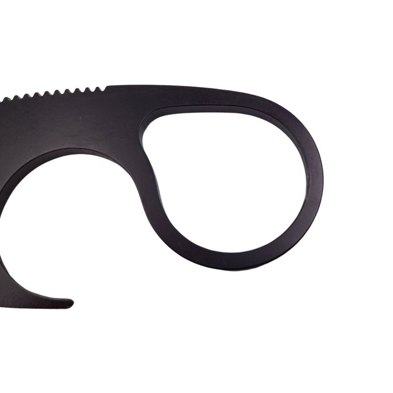 Sport si Outdoor - Camping - Cutite, bricege si accesorii - Cutite si bricege - Cutit tactic de vanatoare IdeallStore®, Broken Spirit, 8 cm, negru, teaca cu lant inclusa - Infinity.ro