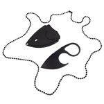 Sport si Outdoor - Camping - Cutite, bricege si accesorii - Cutite si bricege - Cutit tactic de vanatoare IdeallStore®, Broken Spirit, 8 cm, negru, teaca cu lant inclusa - Infinity.ro