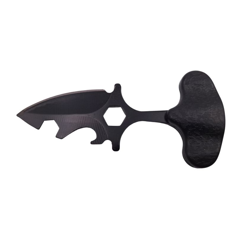 Sport si Outdoor - Camping - Cutite, bricege si accesorii - Cutite si bricege - Cutit tactic de vanatoare IdeallStore®, Broken Spear, 8 cm, negru, teaca cu prindere curea - Infinity.ro