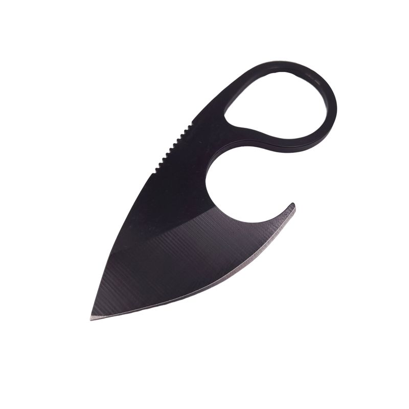 Sport si Outdoor - Camping - Cutite, bricege si accesorii - Cutite si bricege - Cutit tactic de vanatoare IdeallStore®, Broken Spirit, 8 cm, negru, teaca cu lant inclusa - Infinity.ro