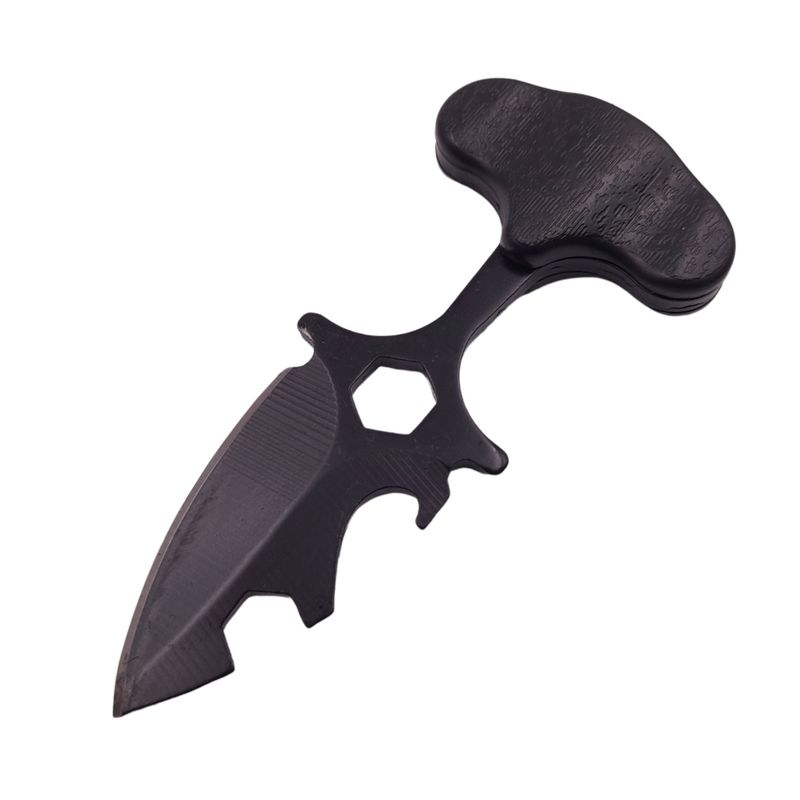 Sport si Outdoor - Camping - Cutite, bricege si accesorii - Cutite si bricege - Cutit tactic de vanatoare IdeallStore®, Broken Spear, 8 cm, negru, teaca cu prindere curea - Infinity.ro