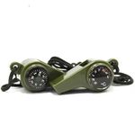 Sport si Outdoor - Camping - Accesorii camping si drumetii - Set 2 fluiere 3 in 1 IdeallStore® cu busola si termometru , 6 cm , verde - Infinity.ro