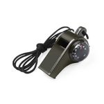 Sport si Outdoor - Camping - Accesorii camping si drumetii - Set 2 fluiere 3 in 1 IdeallStore® cu busola si termometru , 6 cm , verde - Infinity.ro