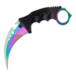 Sport si Outdoor - Sporturi de contact - Produse autoaparare - Set Box autoaparare si Cutit karambit Rainbow , 18.5 cm IdeallStore® , otel inoxidabil - Infinity.ro