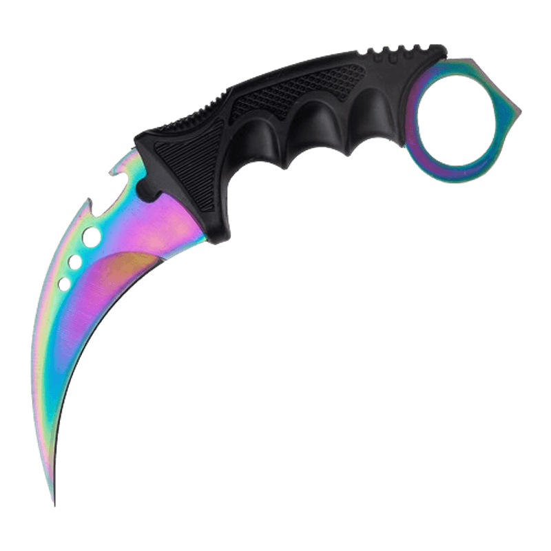 Sport si Outdoor - Sporturi de contact - Produse autoaparare - Set Box autoaparare si Cutit karambit Rainbow , 18.5 cm IdeallStore® , otel inoxidabil - Infinity.ro