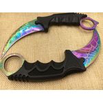 Sport si Outdoor - Sporturi de contact - Produse autoaparare - Set Box autoaparare si Cutit Karambit, 18.5 cm IdeallStore® , otel inoxidabil - Infinity.ro