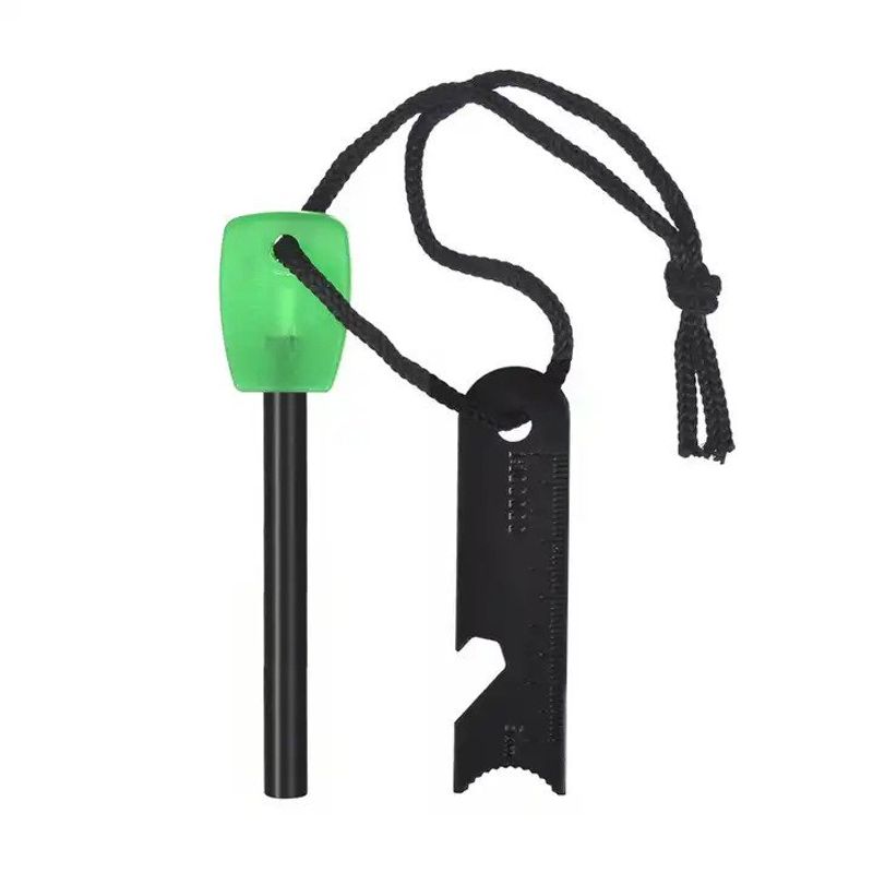 Sport si Outdoor - Camping - Accesorii camping si drumetii - Set Amnar pentru camping si Fluier IdeallStore®, Ultimate Survival, otel inoxidabil, 11 cm - Infinity.ro