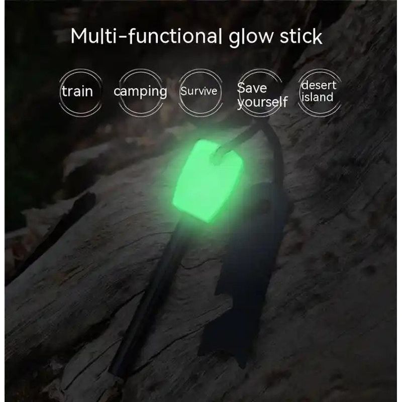 Sport si Outdoor - Camping - Accesorii camping si drumetii - Set Amnar pentru camping si Fluier IdeallStore®, Ultimate Survival, otel inoxidabil, 11 cm - Infinity.ro