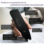 Laptop, Telefoane si Tablete - Wearables si gadgeturi - Gadgeturi - Accesorii SMART - Traducator electronic tip stilou Vormor X5 PRO, 112 limbi, portabil, Wi-fi, ecran tactil de 3,5 inch, 8Gb, negru - Infinity.ro