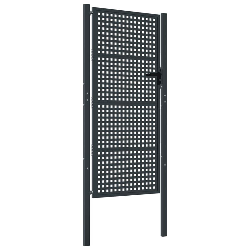 Casa si Gradina - Gradina si terasa - Garduri, panouri si accesorii - Poarta pentru gradina, antracit, 105x225 cm, otel - Infinity.ro