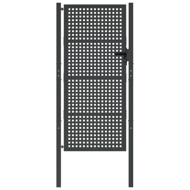 Casa si Gradina - Gradina si terasa - Garduri, panouri si accesorii - Poarta pentru gradina, antracit, 105x225 cm, otel - Infinity.ro