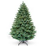 Casa si Gradina - Decoratiuni - Decoratiuni de sezon - Brad artificial Premium Mulberry cu lumini, ace 3D, PE, 183 cm, 550 leduri, verde - Infinity.ro