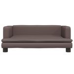 Petshop - Accesorii petshop - Culcusuri si custi - Culcusuri si saltele - Pat de caini, maro, 80x45x30 cm, piele ecologica - Infinity.ro