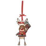 Casa si Gradina - Decoratiuni - Decoratiuni de sezon - Decoratiune metalica de Craciun - Ren cu daruri - Infinity.ro