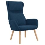 Casa si Gradina - Mobilier - Scaune si fotolii - Fotolii - Fotoliu de relaxare cu taburet, albastru, catifea - Infinity.ro
