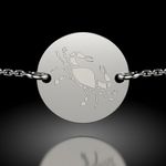 Fashion, accesorii si bijuterii - Femei - Bijuterii femei - Bratari femei - Bratara cu lantisor din argint model Rac - Infinity.ro