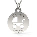 Fashion, accesorii si bijuterii - Femei - Bijuterii femei - Bratari femei - Lantisor cu pandantiv din argint model Bambino - Infinity.ro